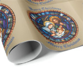 Weihnachten Traditionelle Krippe Geschenkpapier (Rolleneckpunkt)