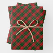 Weihnachten Traditioneller Karierter Tartan Geschenkpapier Set (Beispiel)