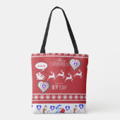 Weihnachten Tragetaschen Tasche (Rückseite)