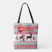 Weihnachten Tragetaschen Tasche (Rückseite)