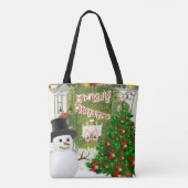 Weihnachten Tragetaschen Tasche (Rückseite)