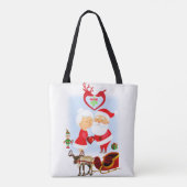 Weihnachten Tragetaschen Tasche (Rückseite)