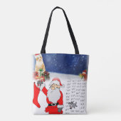 Weihnachten Tragetaschen Tasche (Rückseite)