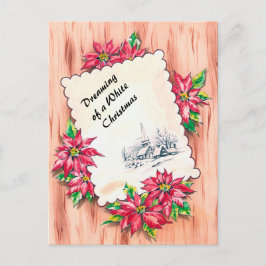 Weihnachten, Träumen von Weiß Feiertagspostkarte