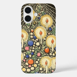 Weihnachten, Tree mit Kerzen und ein Star iPhone 16 Hülle