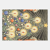 Weihnachten, Tree mit Kerzen und ein Star Geschenkpapier Set (Vorderseite 3)