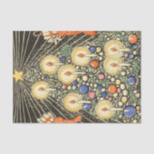 Weihnachten, Tree mit Kerzen und ein Star Seidenpapier (Vorderseite)