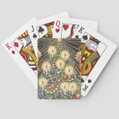Weihnachten, Tree mit Kerzen und ein Star Spielkarten (Rückseite)