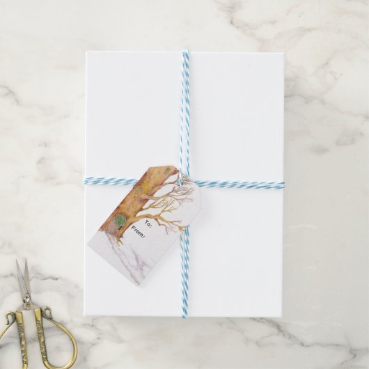 "Weihnachten Tree"-Tags Geschenkanhänger (Mit Garn)