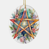 Weihnachten Tree Winter Solstice Blumenstrauß Wicc Keramik Ornament (Rechts)