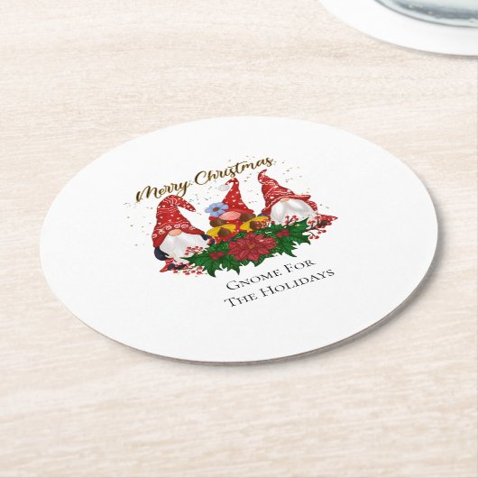 Weihnachten - Trendsetter Runder Pappuntersetzer (Angewinkelt)