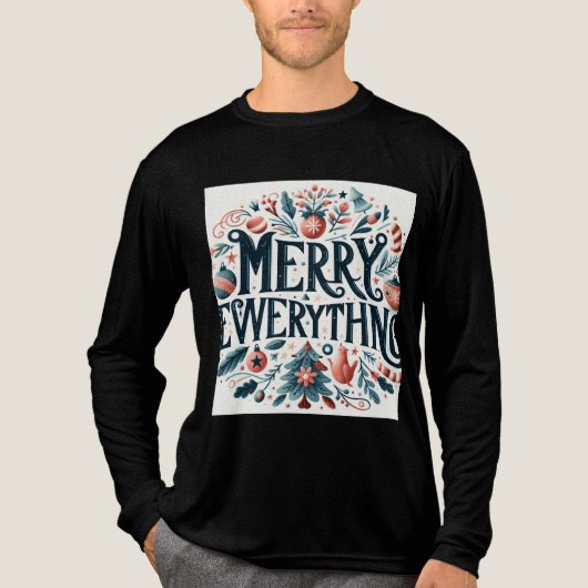 Weihnachten Tri-Blend Shirt (Vorderseite)
