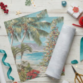 Weihnachten Tropical Beach Palm Tree Seidenpapier