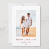 Weihnachten Tropical Beach Vacation Foto (Vorderseite)