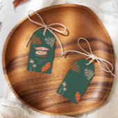 Weihnachten tropisch modern minimalistisch geschenkanhänger