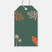 Weihnachten tropisch modern minimalistisch geschenkanhänger (Rückseite)