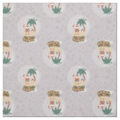 Weihnachten Tropischer Sommer Schneeglobe santa Stoff (Muster)