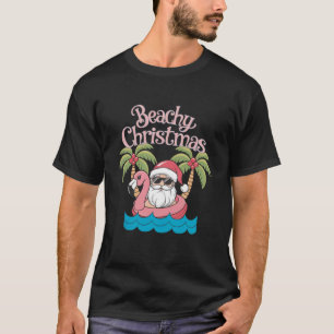 Weihnachten - tropischer Urlaub am Strand Santa Be T-Shirt