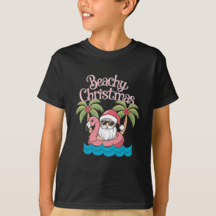Weihnachten - tropischer Urlaub am Strand Santa Be T-Shirt