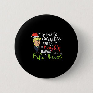Weihnachten Trump Liebe Weihnachten Fake News Funn Button