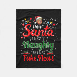 Weihnachten Trump Liebe Weihnachten Fake News Funn Fleecedecke