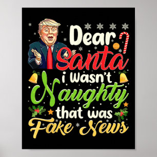 Weihnachten Trump Liebe Weihnachten Fake News Funn Poster