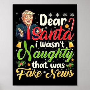 Weihnachten Trump Liebe Weihnachten Fake News Funn Poster