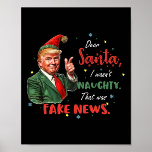 Weihnachten Trump Liebe Weihnachten Fake News Funn Poster