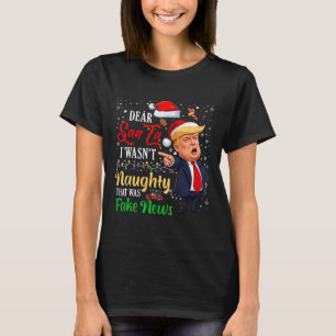 Weihnachten Trump Liebe Weihnachten Fake News Funn T-Shirt
