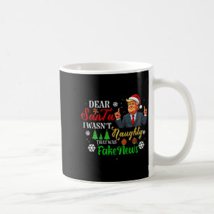 Weihnachten Trump Lieber Santa Fake News Lustige X Kaffeetasse