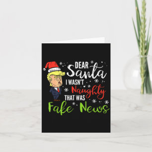 Weihnachten Trump Lieber Santa Falsche Nachrichten Karte