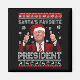 Weihnachten Trump Santas Favorit Präsident Xmas Ug Magnet