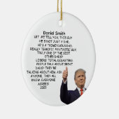 Weihnachten Trump Vater Geschenk Funny Vater Ornam Keramik Ornament (Rechts)