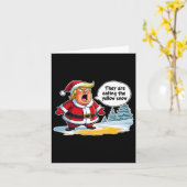 Weihnachten Trump Weihnachtsmann Sie essen das Je Karte (Gelbe Blume)