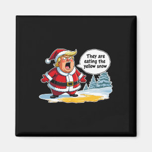 Weihnachten Trump Weihnachtsmann Sie essen das Je Magnet
