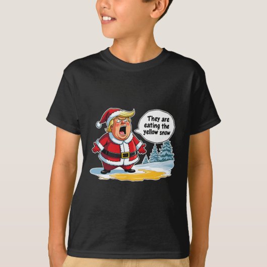 Weihnachten Trump Weihnachtsmann Sie essen das Je T-Shirt (Vorderseite)