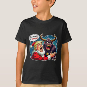 Weihnachten Trump Weihnachtsmann Sie essen die Kr T-Shirt