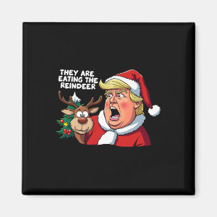 Weihnachten Trump Weihnachtsmann Sie essen die Rüc Magnet