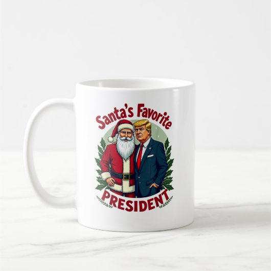 Weihnachten - Trumps Lieblingspräsident Kaffeetasse (Links)