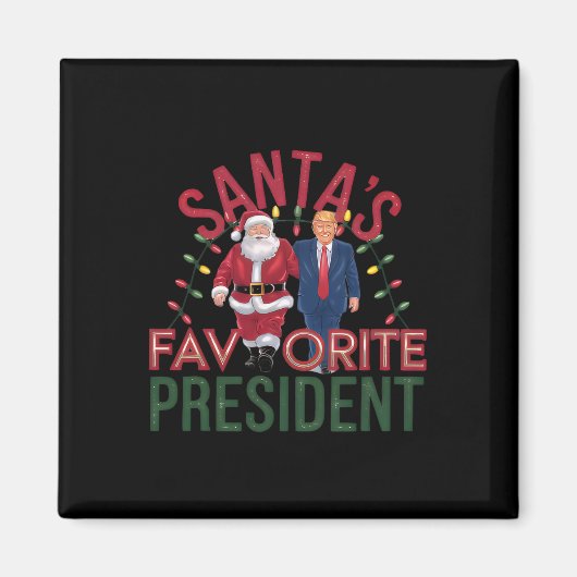 Weihnachten - Trumps Lieblingspräsident Magnet (Vorne)