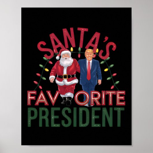 Weihnachten - Trumps Lieblingspräsident Poster (Vorne)