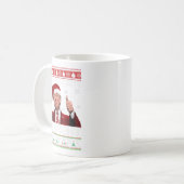 Weihnachten Trumps Lieblingspräsident Xmas Ug Kaffeetasse (Vorderseite Links)