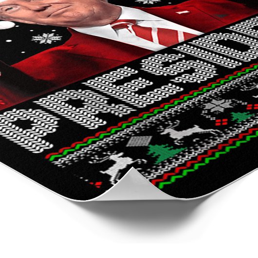 Weihnachten Trumps Lieblingspräsident Xmas Ug Poster (Ecke)