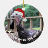 Weihnachten Türkei Custom Message Ornament (Hinten)