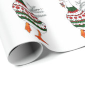Weihnachten Türkei in einem Pullover Geschenkpapier (Rolleneckpunkt)