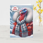 Weihnachten Türkei mit Rotem Coat Karte (Gelbe Blume)