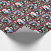 Weihnachten Tuxedo Katzen, Snowmen und Lebkuchen M Geschenkpapier (Ecke)
