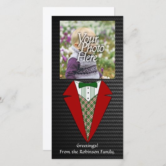 Weihnachten Tuxedo, Rot und Grün (Vorne/Hinten)