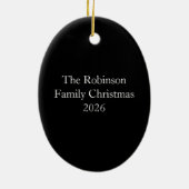 Weihnachten Tuxedo, Rot und Grün Keramik Ornament (Hinten)