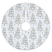 Weihnachten "Twirly Tree" Polyester Weihnachtsbaumdecke (Vorderseite)